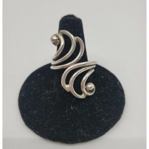 925 Sterling Silver Women's Twisted Triple Swirl S